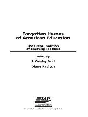 cover image of Forgotten Heroes of American Education